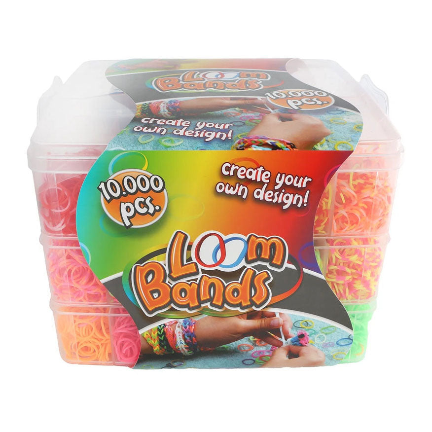 Boîte de rangement pour bandes élastiques à 3 couches - 10 000 bandes élastiques