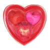 Coeurs sensoriels spongieux 4cm - 3pcs.