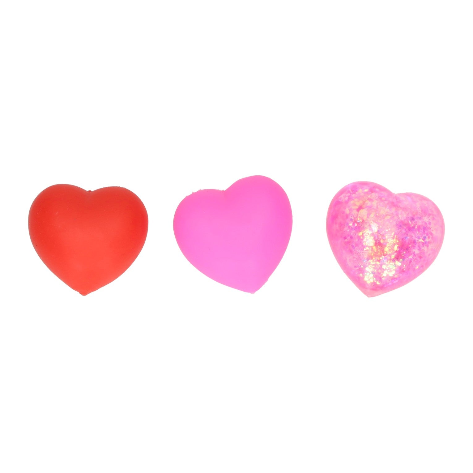 Coeurs sensoriels spongieux 4cm - 3pcs.