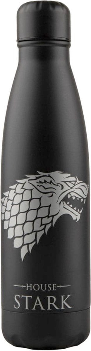 Cinereplicas Game of Thrones - bouteille d'eau thermos Game of Thrones House Stark - noir