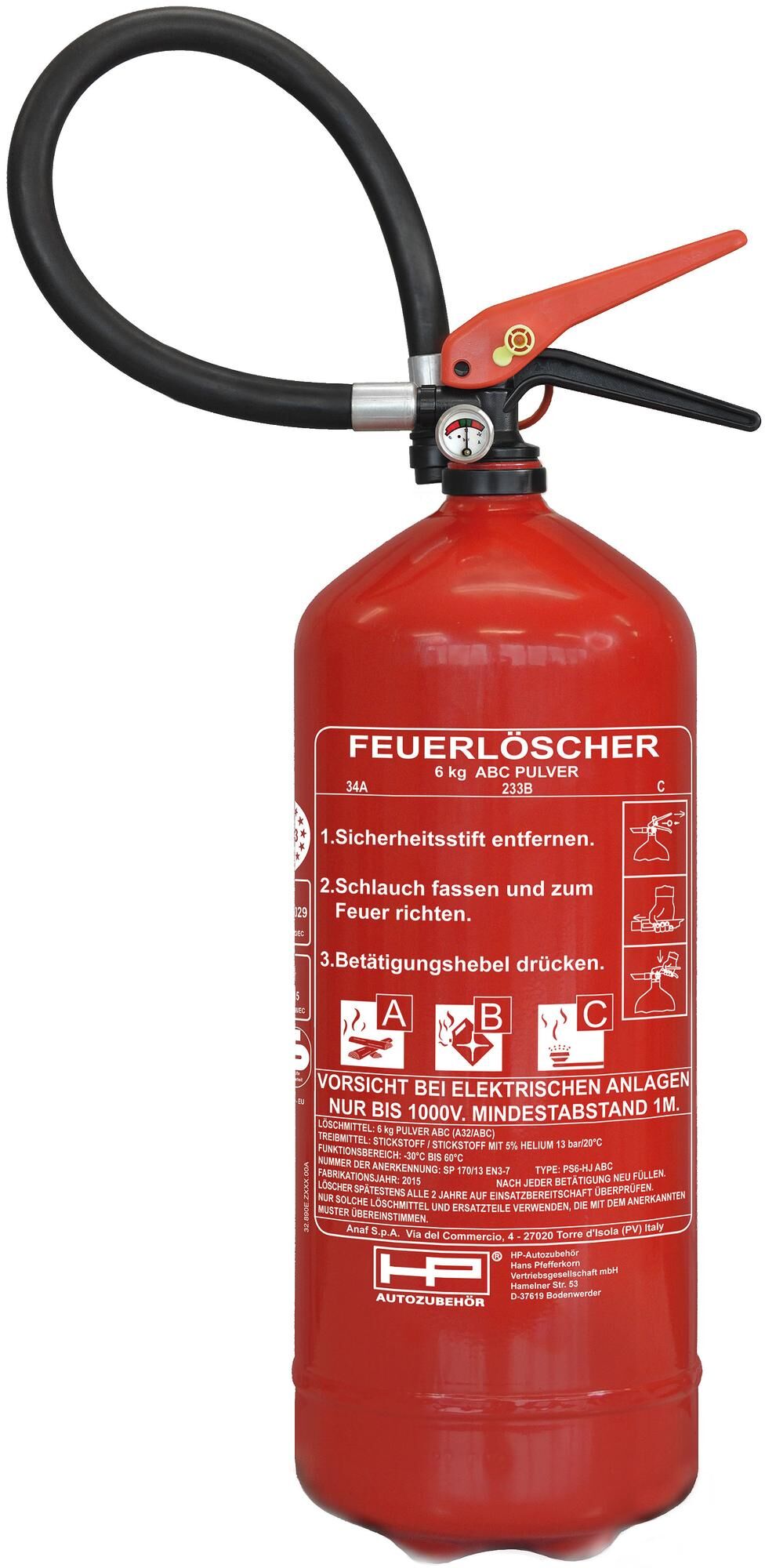 HP Fire EXTENSER ABC-POW 6 kg