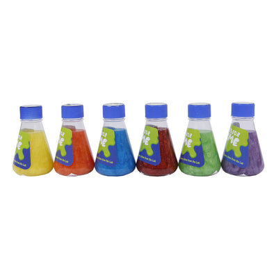 Professeur mucus en bouteille de laboratoire