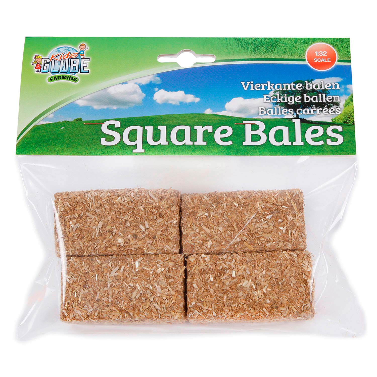 Kids Globe Globe Balles de paille rectangulaire 1:32, 4e.