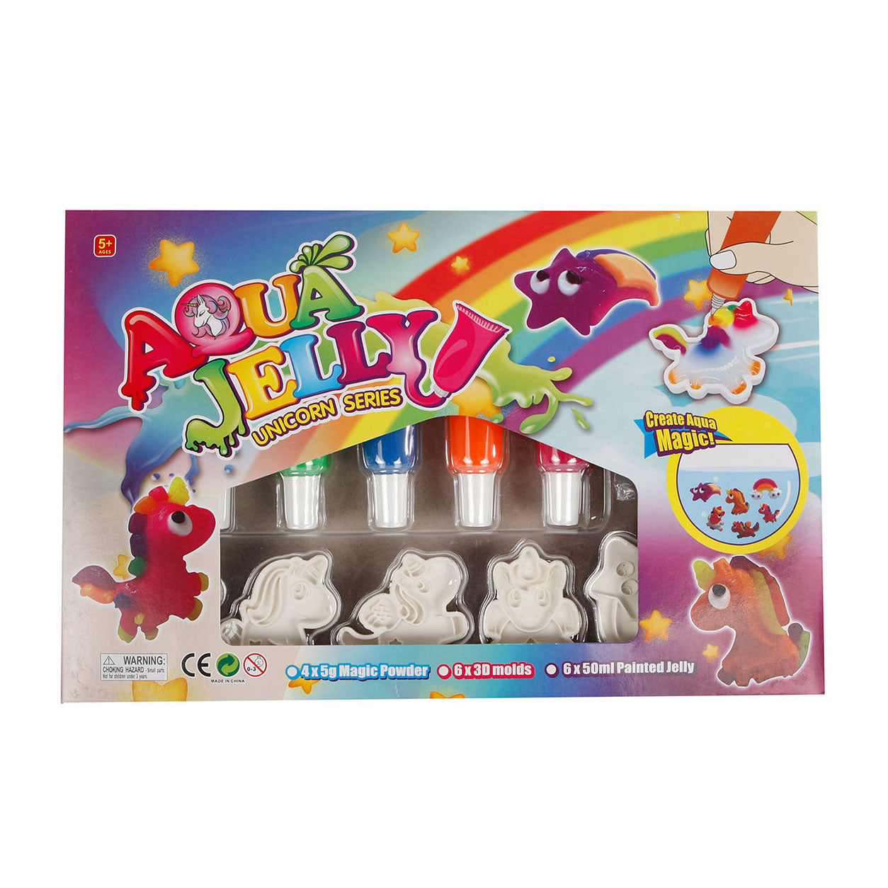Les figurines de gel aqua 3D Unicorn font un ensemble