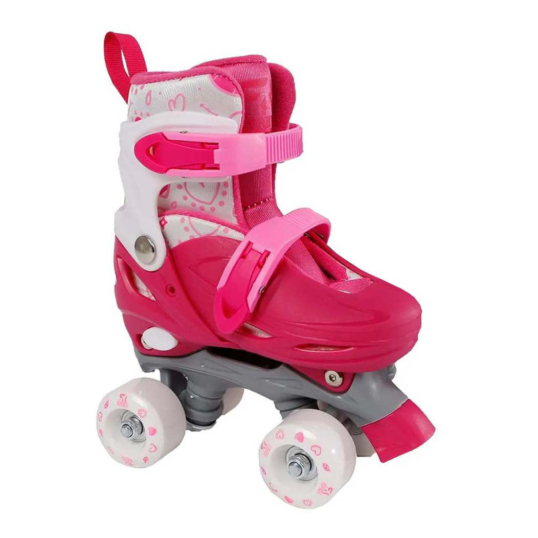 Street Rider Roller Skates rose réglable, taille 31-34