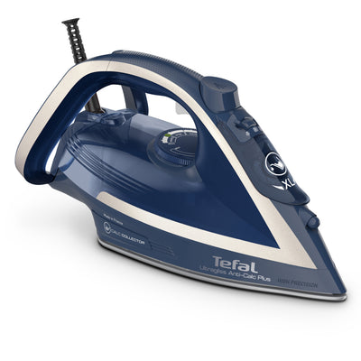 Tefal fv6830 ultragliss anti-calc plus fer à vapeur bleu argent