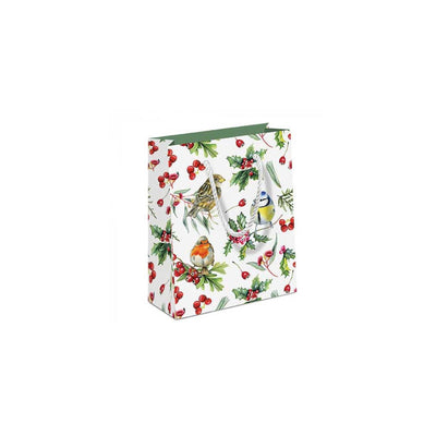 Sac cadeau Ambiente oiseaux en hiver