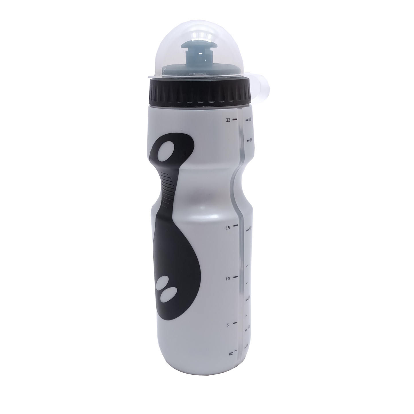 Bouteille d'eau Mighty FALKX argentée avec antidérapant 550-600ccm