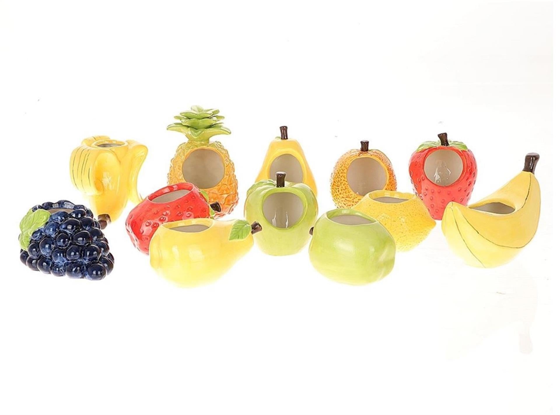 HBx pot de fleur vivant naturel vase fruit comprenant banane, raisin