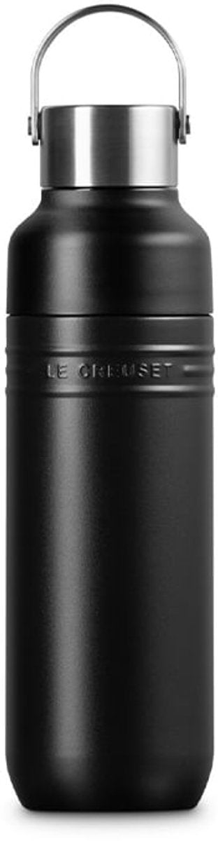 Le Creuset gourde à double paroi on the go 0,5 litre noir mat