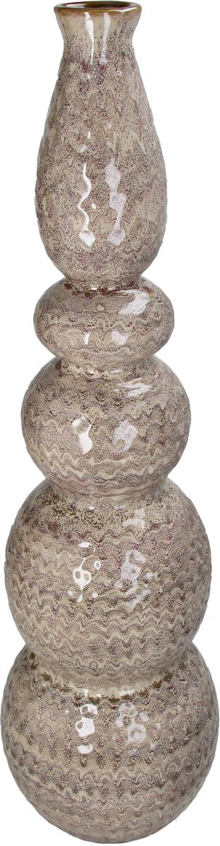 Vase collection Hd faïence sable 17x17x61cm