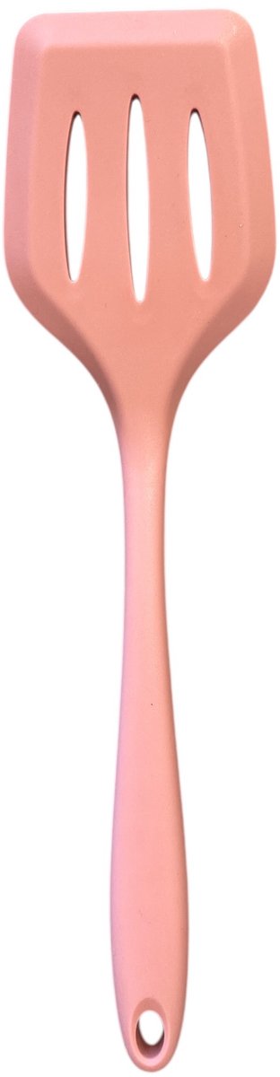 Spatule culinaire basique avec fente - fleur de cerisier - silicone - 30cm
