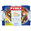 Plat à four en Pyrex ovale avec couvercle 5,8l