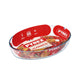 Plat à pâtisserie en Pyrex ovale 3l 35x24cm