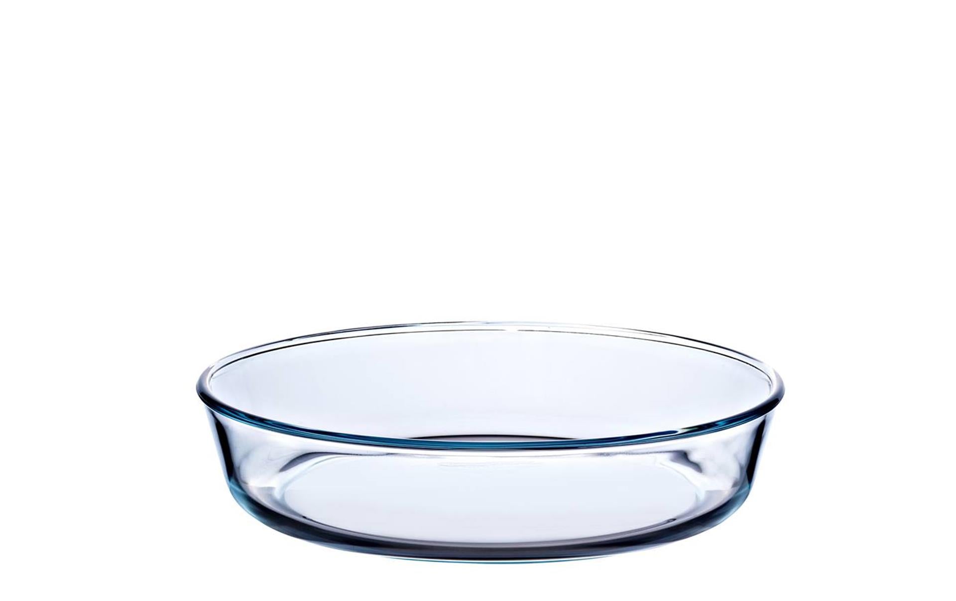 Plat à four Pyrex rond bord droit 25cm verre