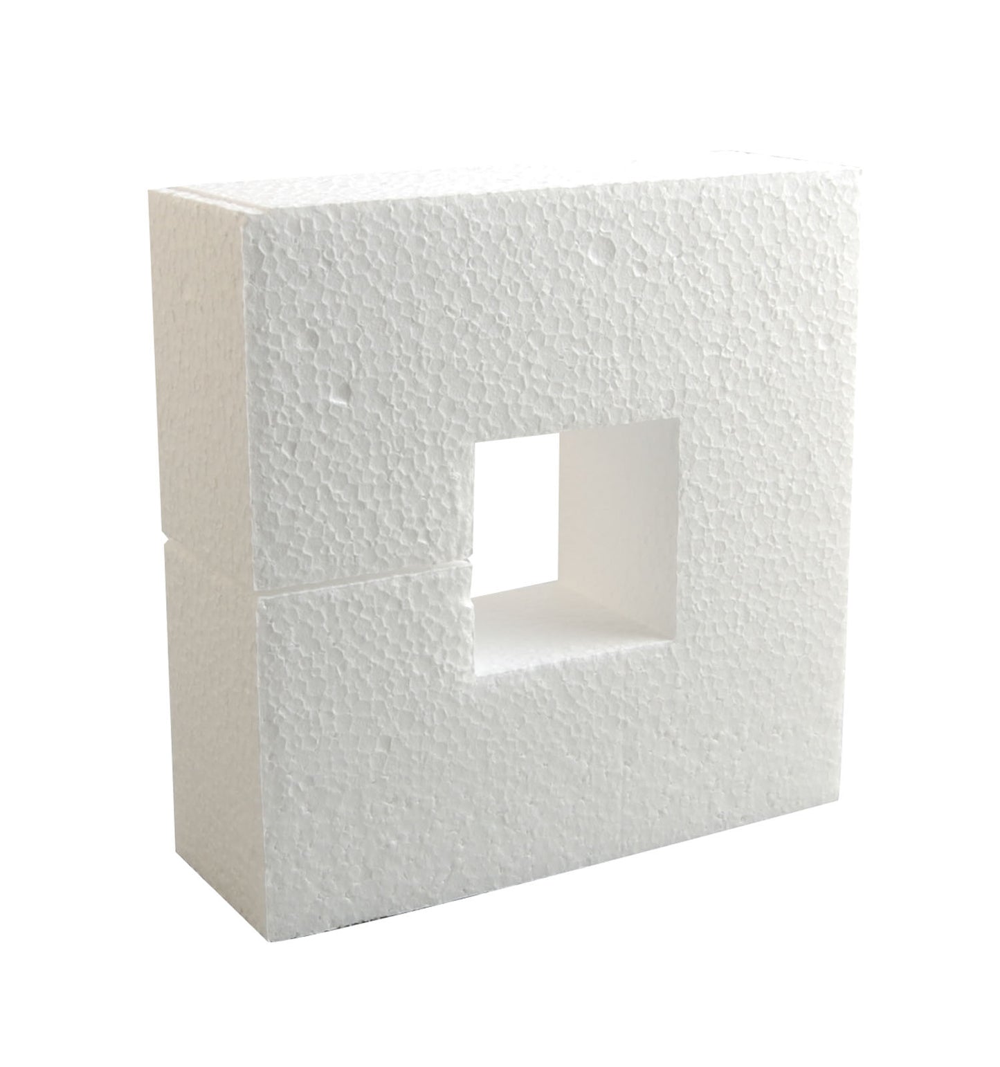 Powertex • carré en polystyrène 15x15x4cm