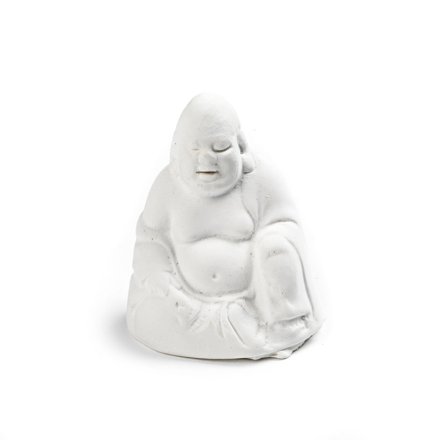 Powertex • plâtre Bouddha souriant 5x5x6cm