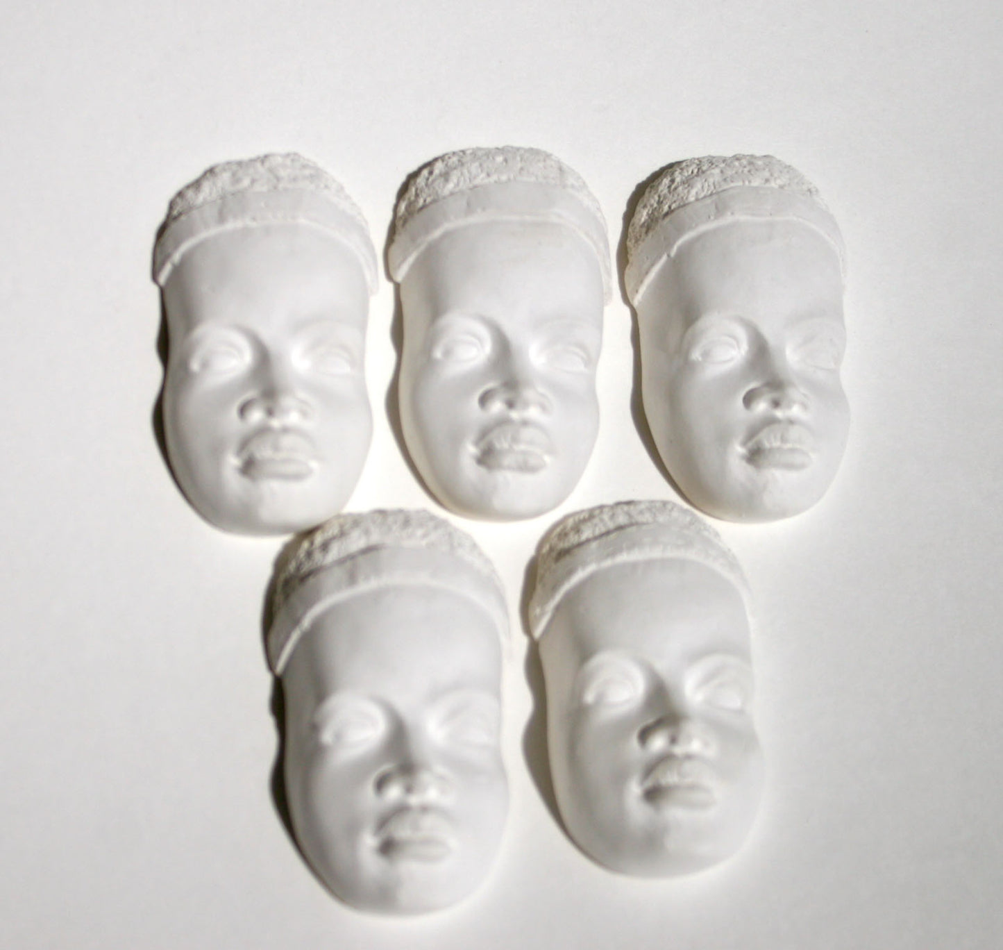 Powertex • caras de collection masai 5pcs