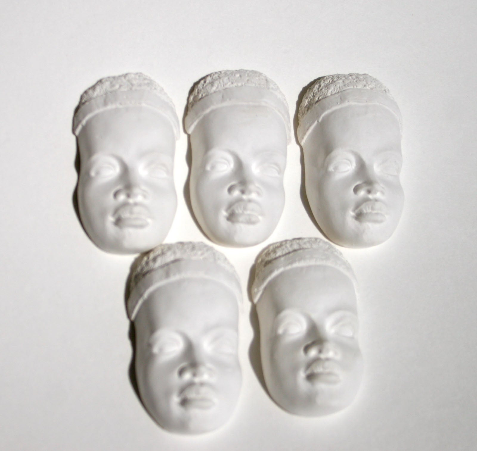 Powertex • caras de collection masai 5pcs