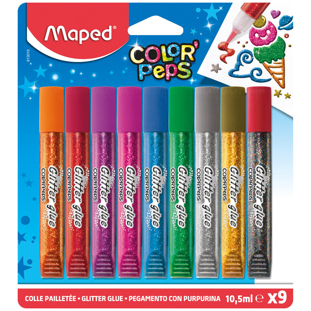 Couleur Mapied peps Glue Glue 9 couleurs 10,5 ml