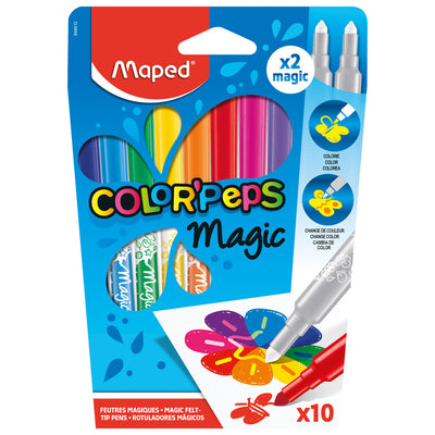 Maped maped color #039; feutres peps 8 couleurs + 2 feutres