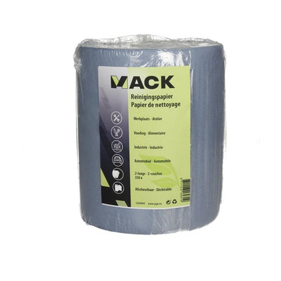 Mack 1069844 - rouleau ménager bleu 350 feuilles 19 x 20 cm 2 couches | 10 pièces