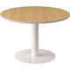 Table ronde paperflow easyoffice mélamine, acier hêtre