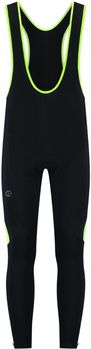 Rogelli short de cyclisme core colour homme - bretelles - noir jaune fluo - s