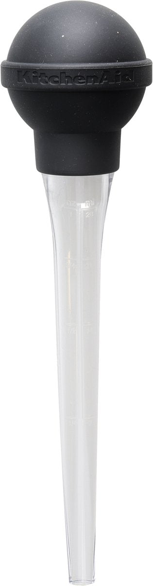 Poire à dinde Kitchenaid, seringue à dinde, 30,5 x 9,1 x 6,8 cm, silicone - noir et transparent