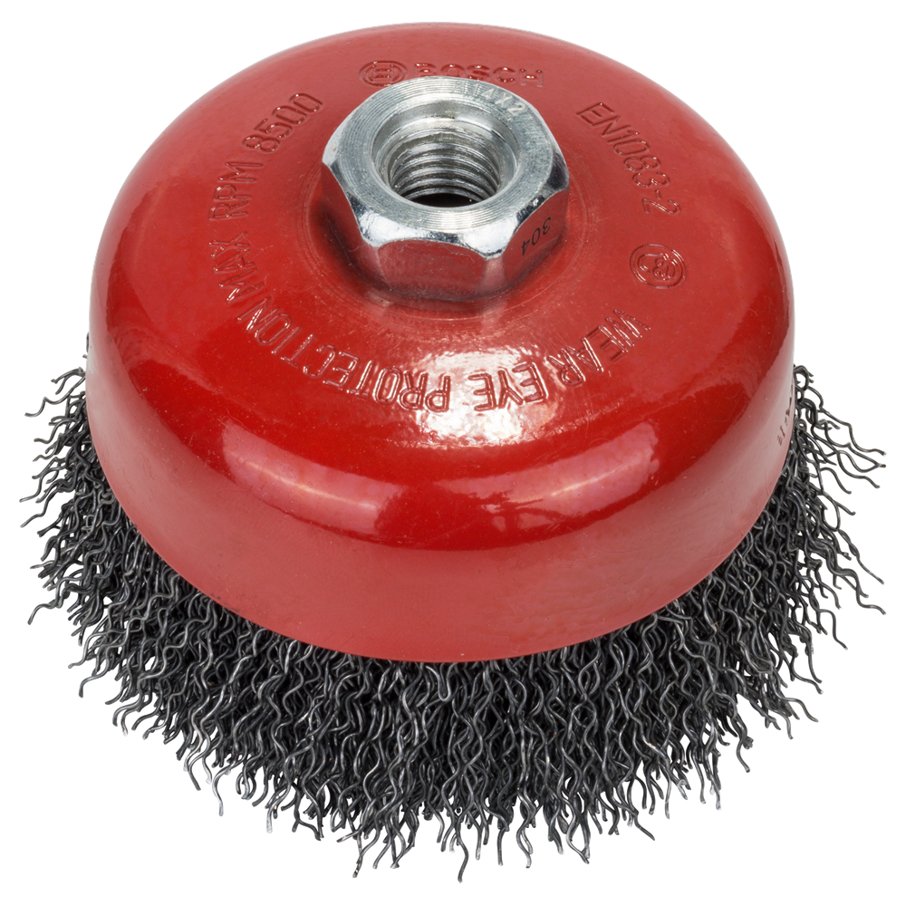Bosch accessories bowl brush | corrugated wire | 100mm-2609256502