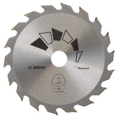 Bosch accessoires lame de scie circulaire standard 140x20 t18 - 2609256b54