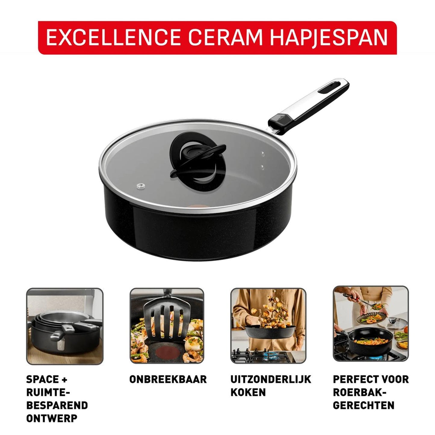 Poêle céramique Tefal excellence ø24cm