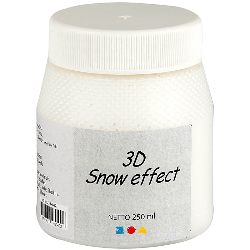 Creativ company Pâte à neige 3D, blanche, 250 ml 1 boîte