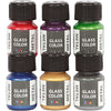 Creativ company verre couleur métal, différentes couleurs, 6x30 ml 1 boîte