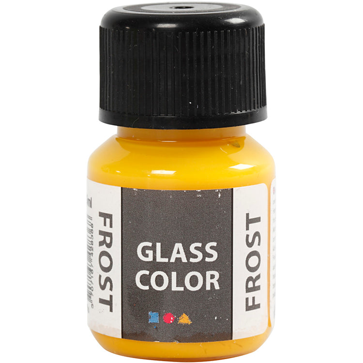 Creativ company verre couleur givre, jaune, 30 ml 1 bouteille