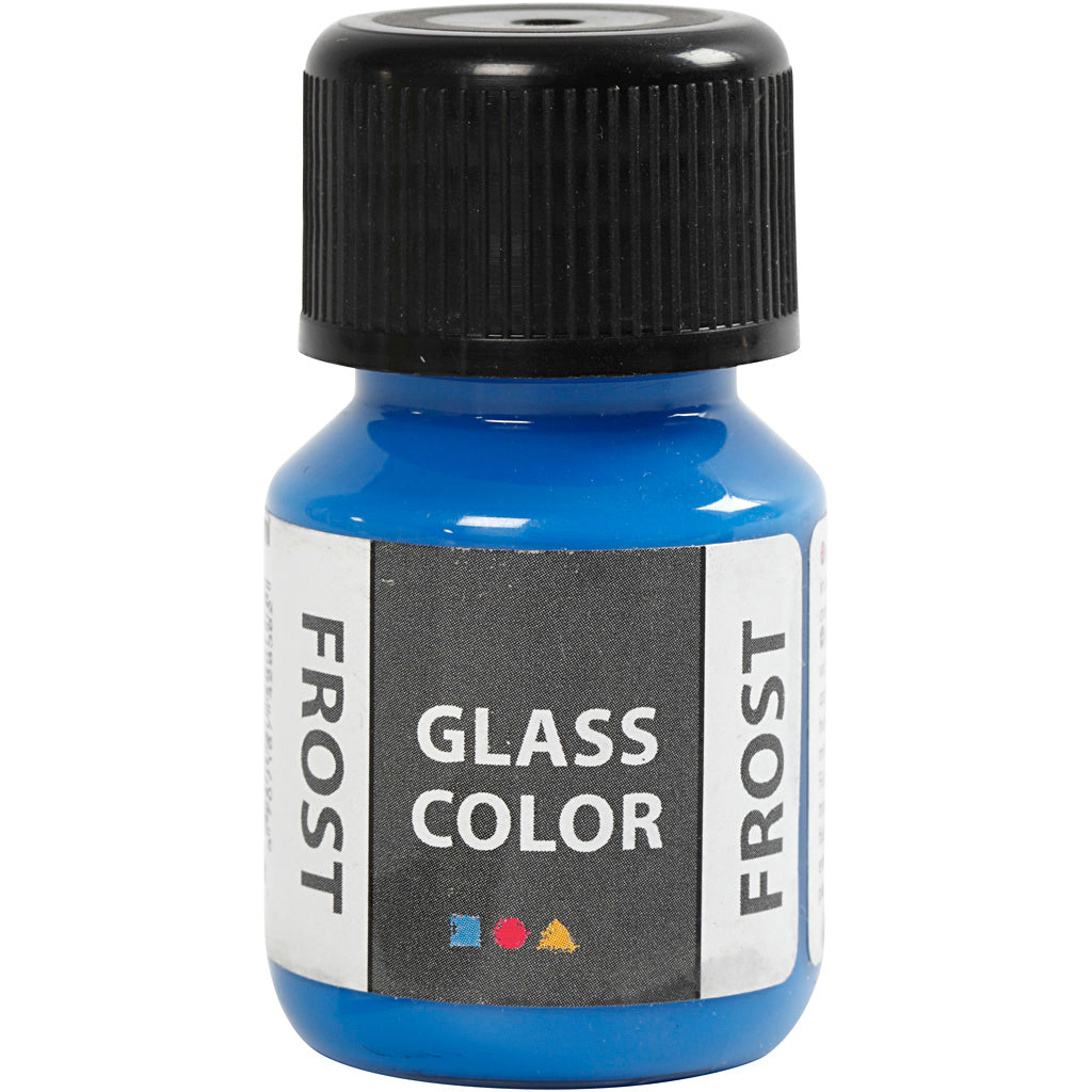 Creativ company verre couleur givre, bleu, 30 ml 1 bouteille