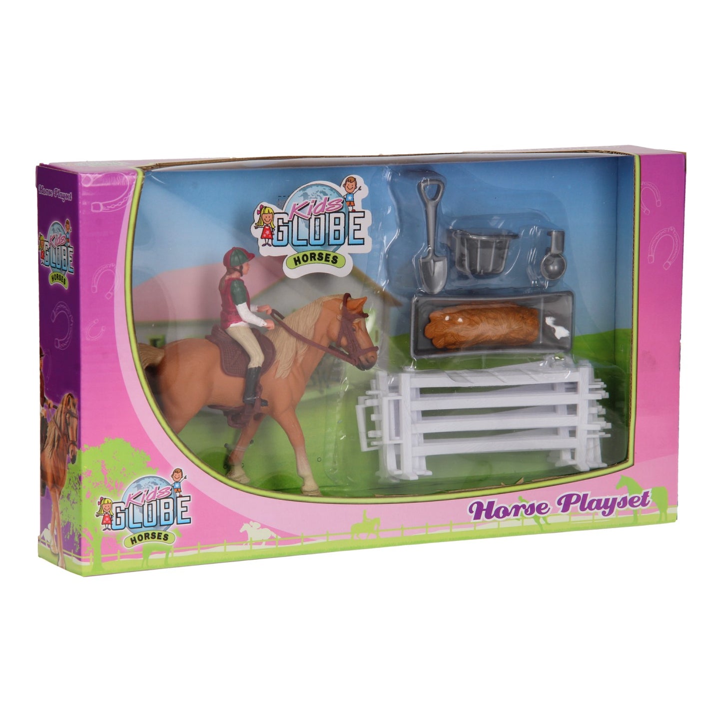Kids Globe Globe Play Set Horse, Rider avec accessoires, 1:24