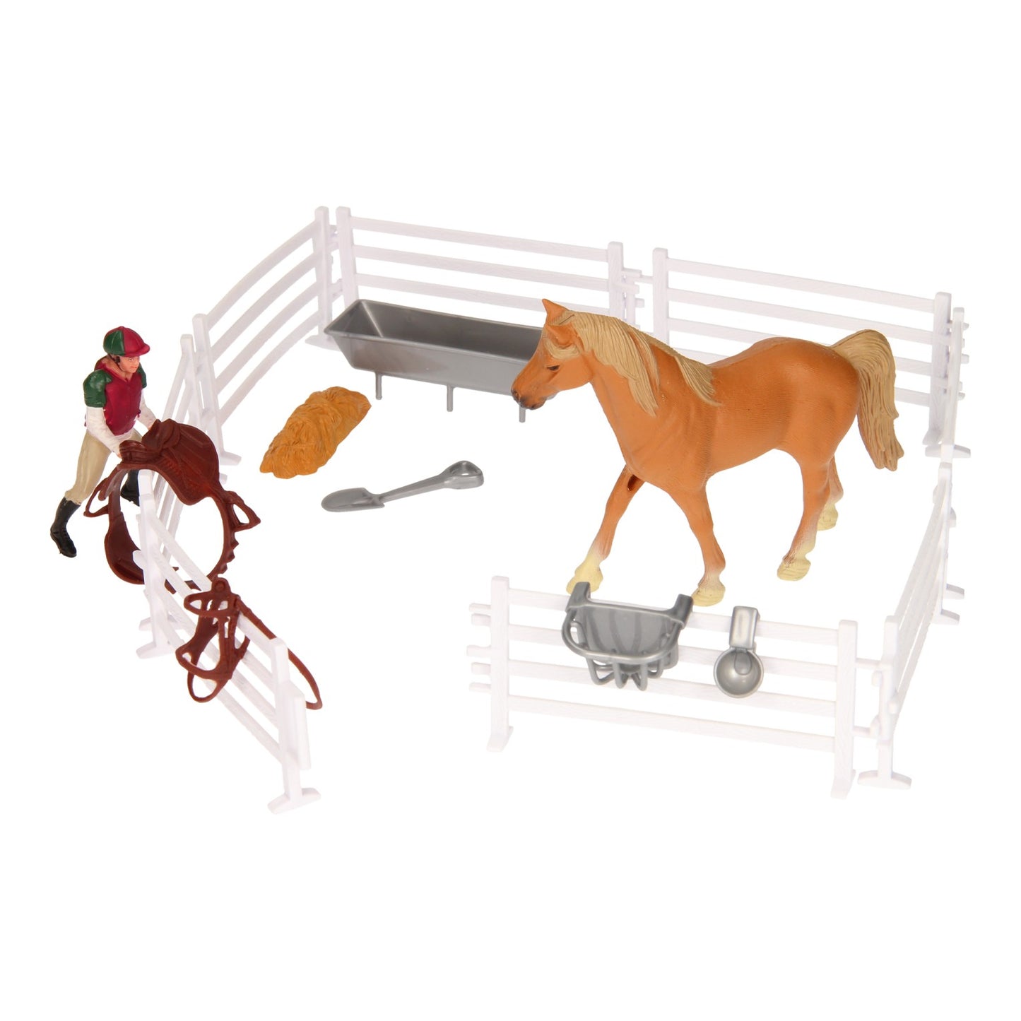Kids Globe Globe Play Set Horse, Rider avec accessoires, 1:24