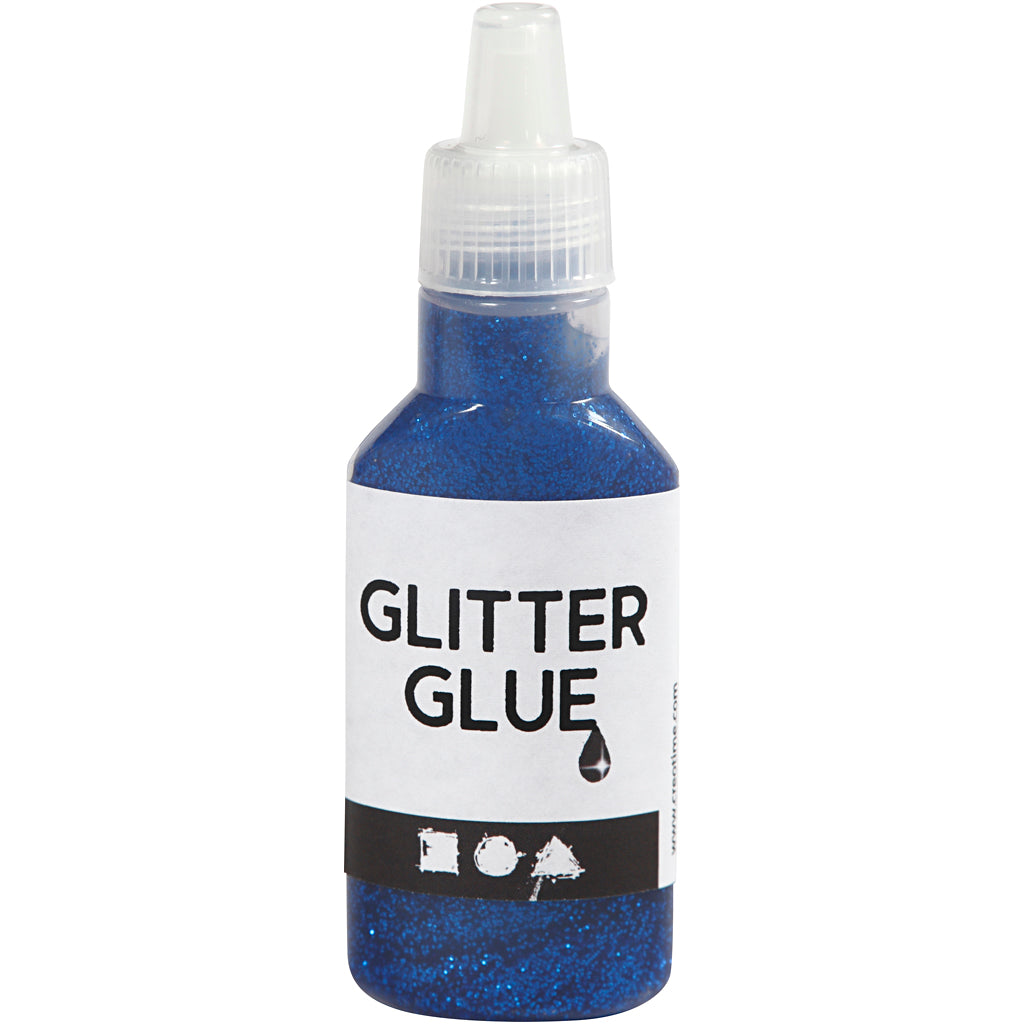 Colle pailletée Creativ company, bleu foncé, 25 ml 1 bouteille