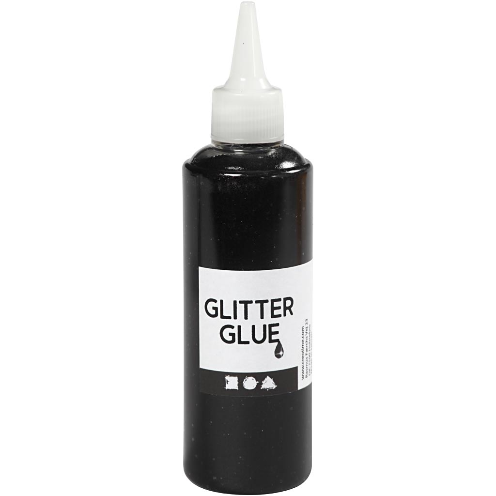 Colle pailletée Creativ company, noire, 118 ml 1 bouteille