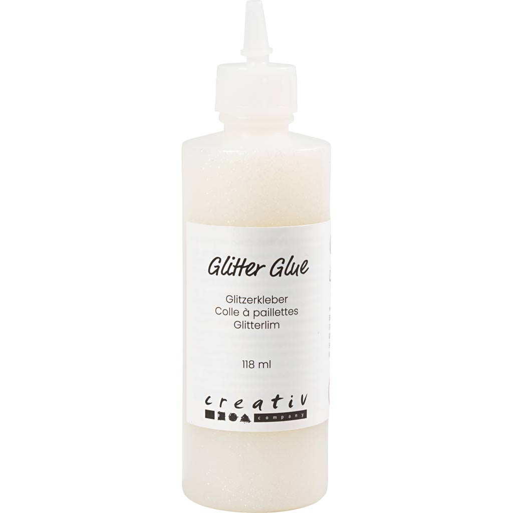 Colle pailletée Creativ company, blanche holographique, 118 ml 1 bouteille