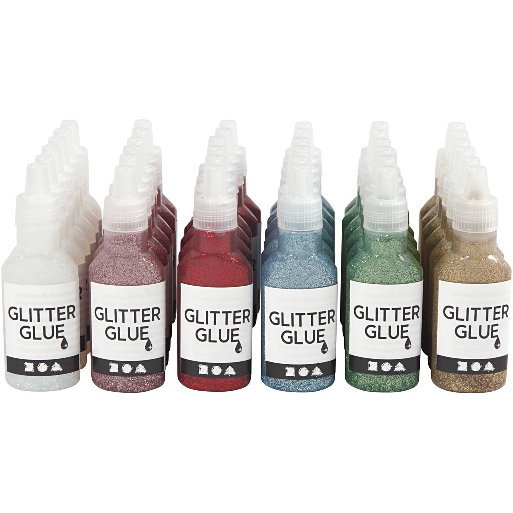 Colle pailletée Creativ company, 36x25 ml 1 boîte