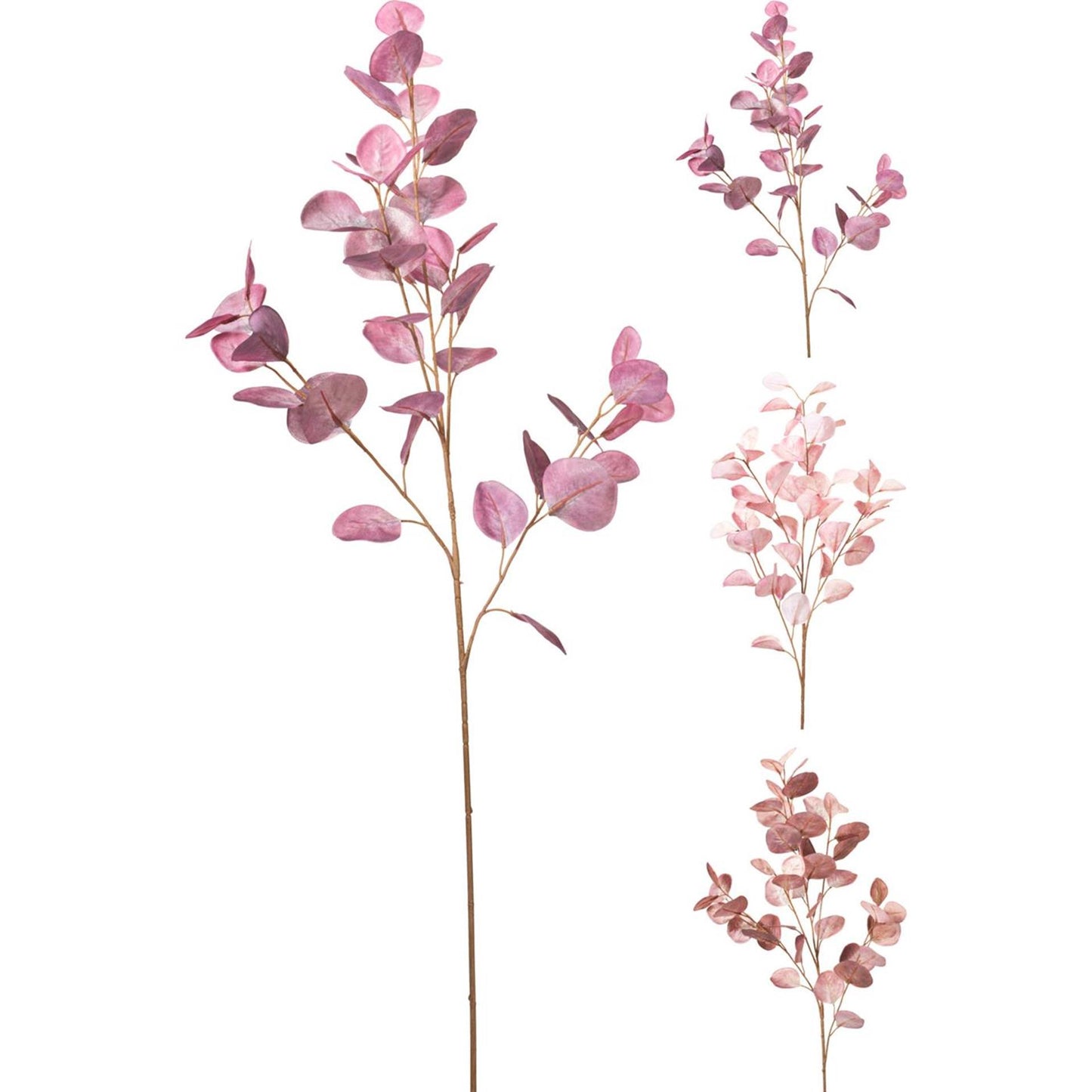 Branche artificielle d'eucalyptus brillant pour la maison