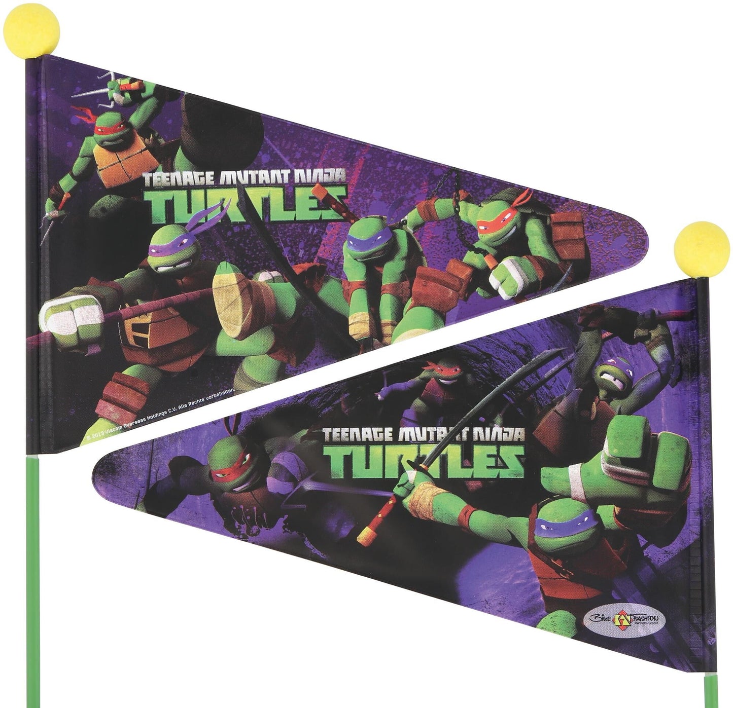 Tourne Ninja Turtles du drapeau de sécurité de la mode à vélo
