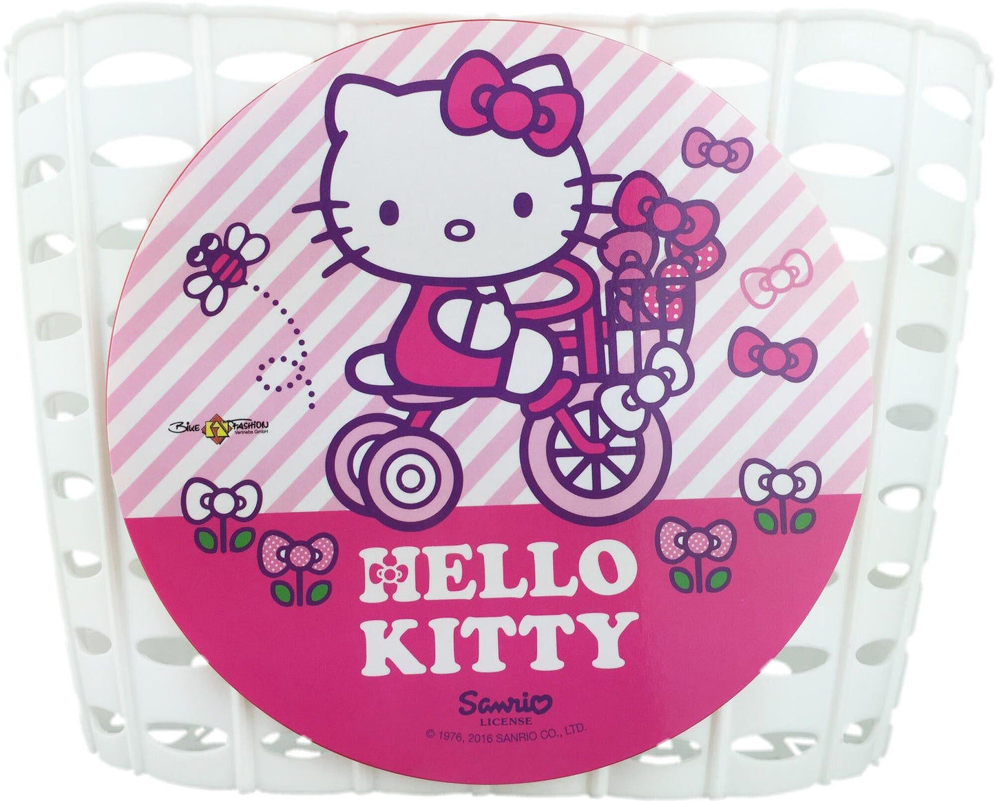 Vélo mode enfant panier hello kitty plastique