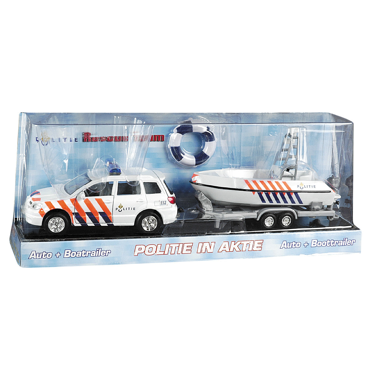 Voiture de police + remorque de coffre