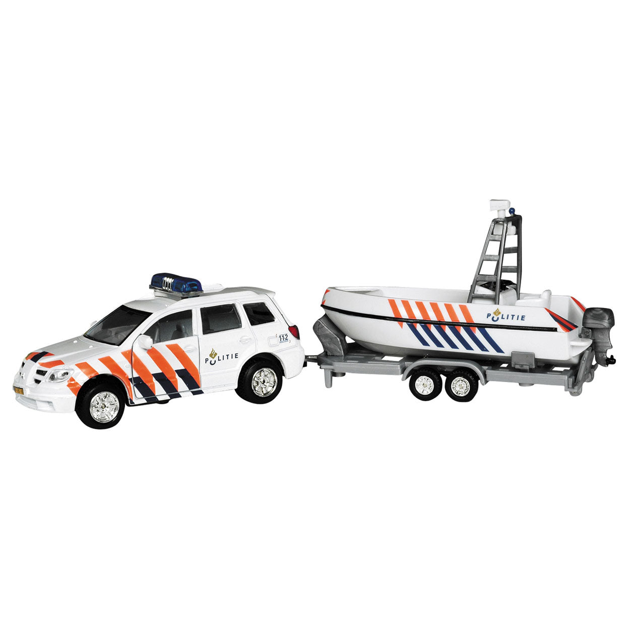 Voiture de police + remorque de coffre