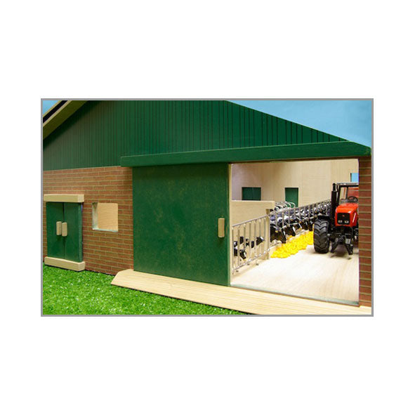 Kids Globe Globe Litter Bois stable avec Melkunit 1:32