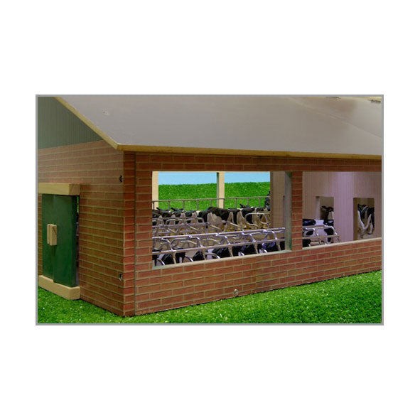 Kids Globe Globe Litter Bois stable avec Melkunit 1:32