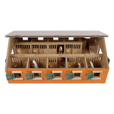 Kids Globe Globe Horse Stable Stable Wood avec 9 boîtes à cheval 1:32 - afbeelding 2